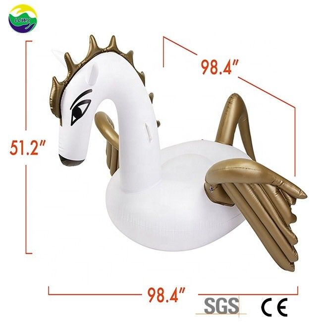 Экологически чистый Pegasus Надувный бассейн Плавучая лошадь Игрушки для взрослых 250 X 250 X 130 см