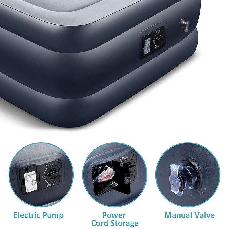 Внутренние и наружные надувные мебели Twin Size Air Mattress 1,9M 2M
