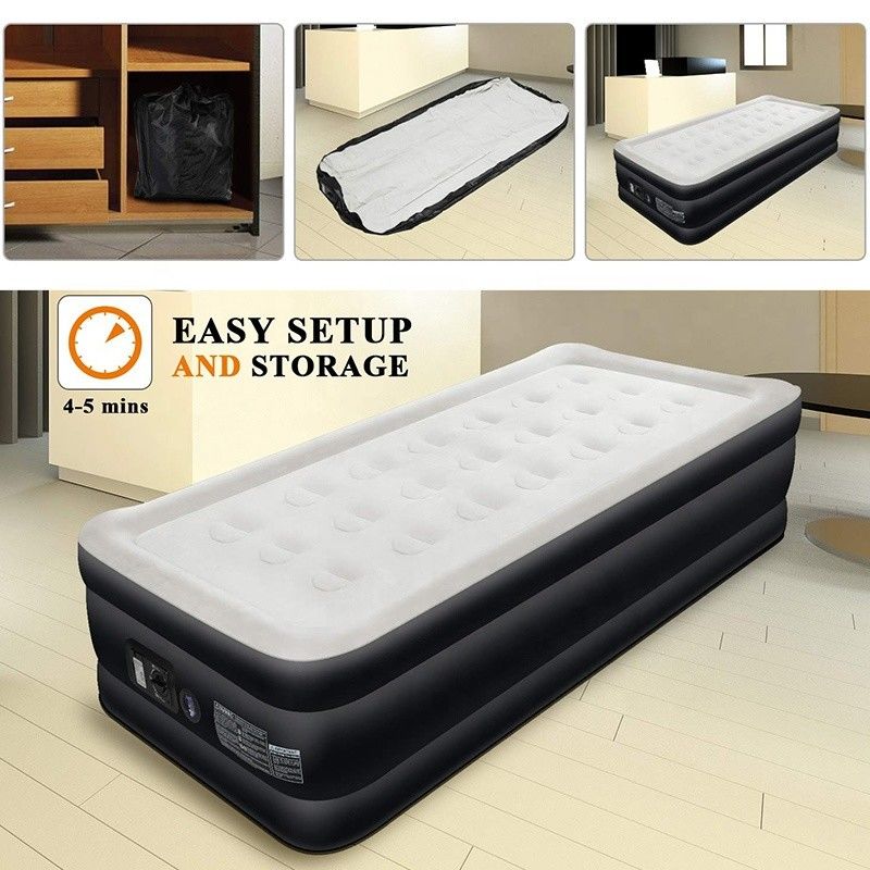 Внутренние и наружные надувные мебели Twin Size Air Mattress 1,9M 2M
