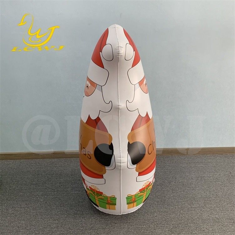 LC Blow Up Bopper Yard Декорация Рождества Надувный Санта-Клаус Декорации с светодиодным освещением