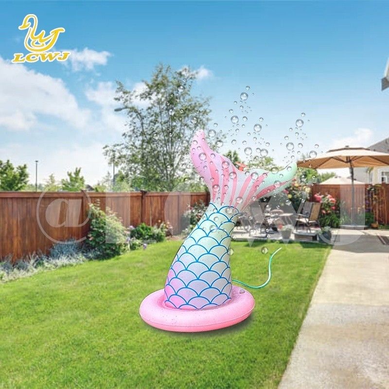 LC русалки Водные игрушки для мальчиков Девочки Летняя игровая площадка Задней площади Взрывная играшка Спрей надувный водораспределитель для детей