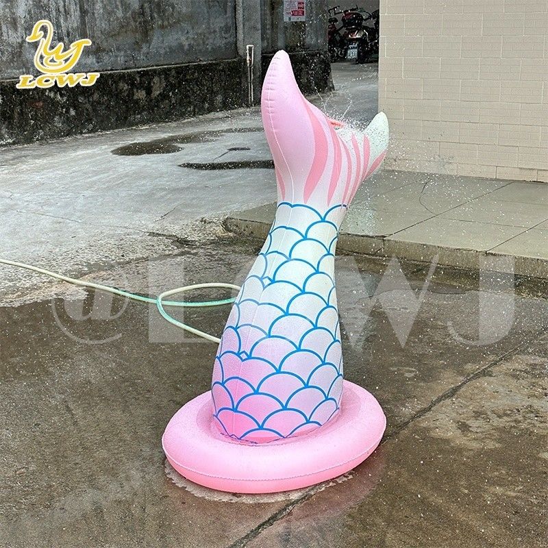LC русалки Водные игрушки для мальчиков Девочки Летняя игровая площадка Задней площади Взрывная играшка Спрей надувный водораспределитель для детей